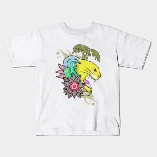 Yellow cat Kids T-Shirt